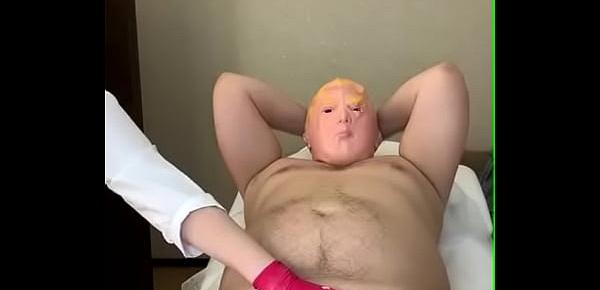  Donald Trump visited Russia to depilate his penis and balls from the best master SugarNadya